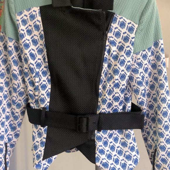 Blue & green patterned jacket - Picture 8 of 8